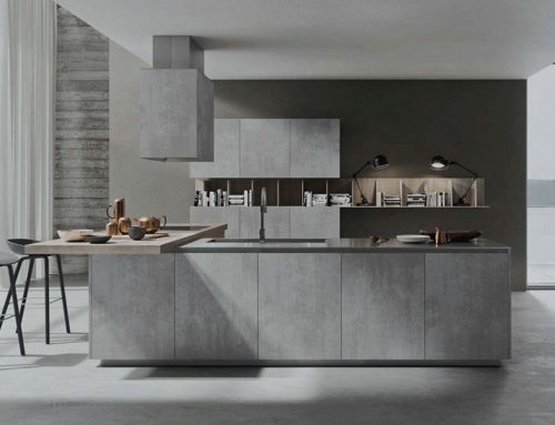 Italian Cleaf stone color kitchen cabinets FB02